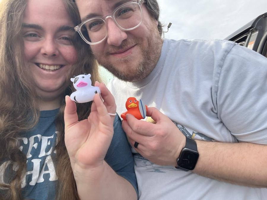 Dustin and Jamie, owners of GeekOasis